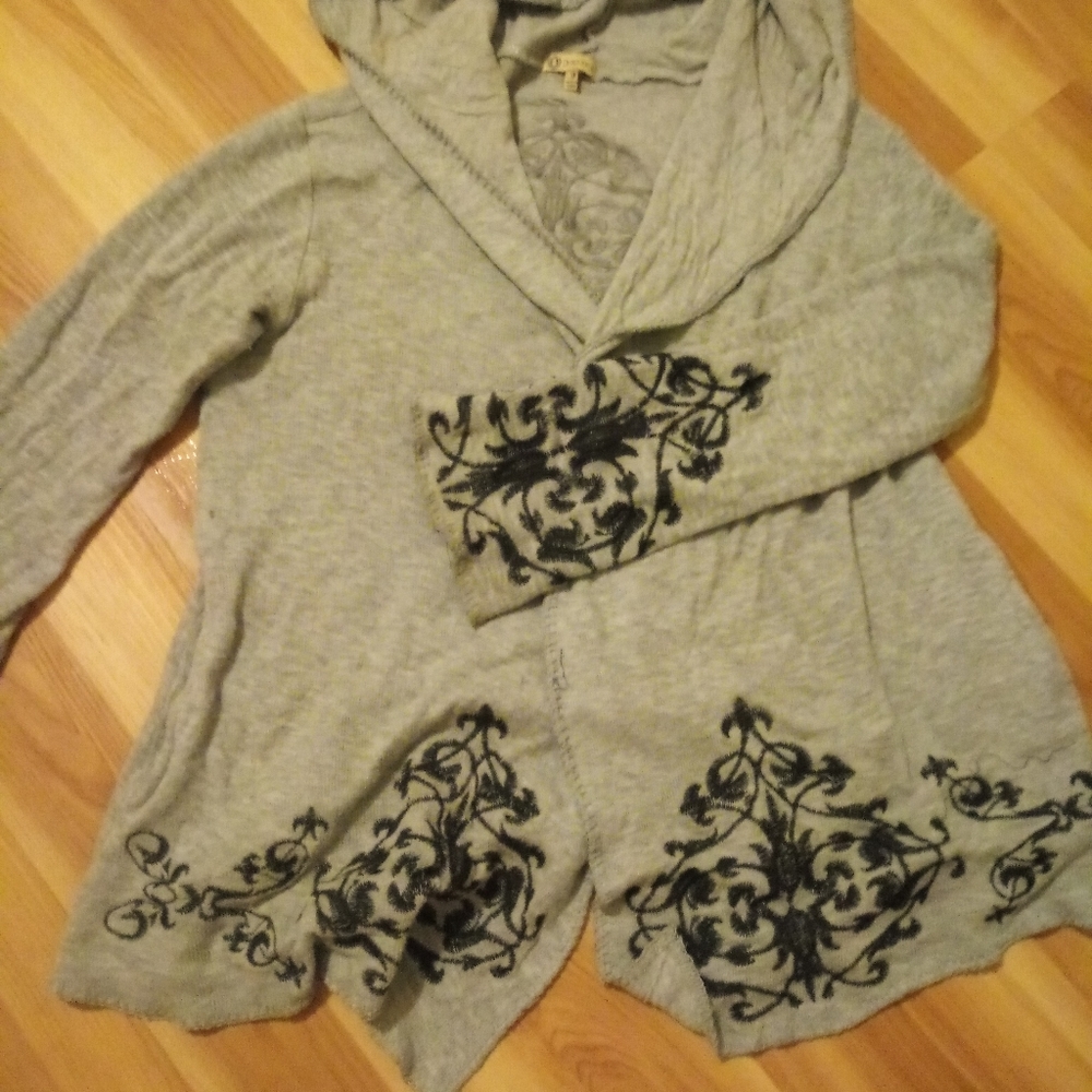 Democracy hooded cardigan